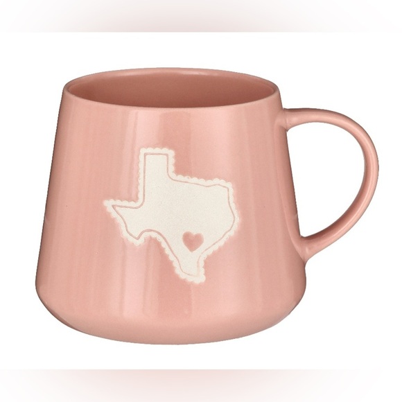 Heb Destination Holiday Texas Ceramic Valentine's Pink Coffee Tea Mug Cup NWT - Picture 1 of 7